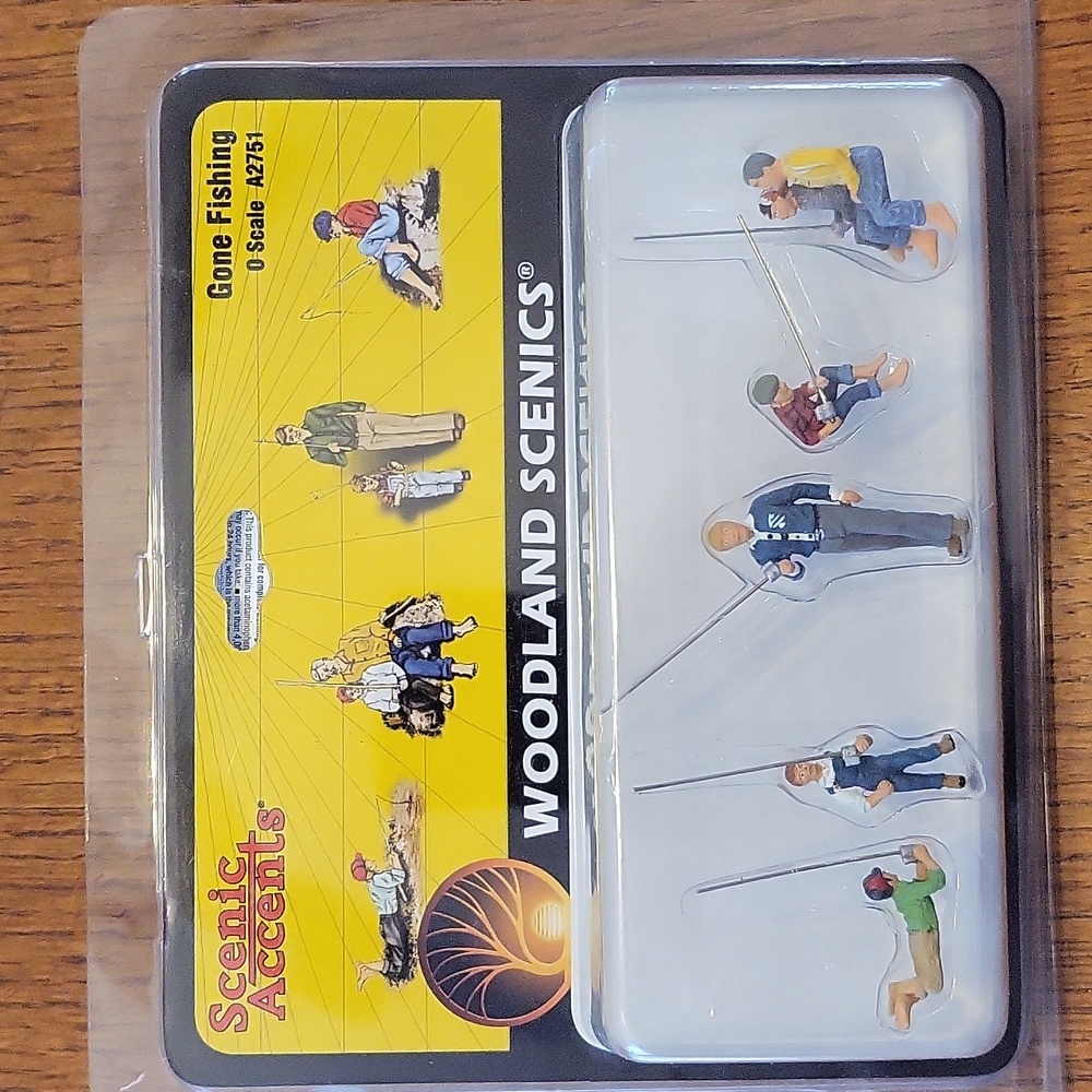 Woodland Scenics O Scale Gone Fishing Figure Set